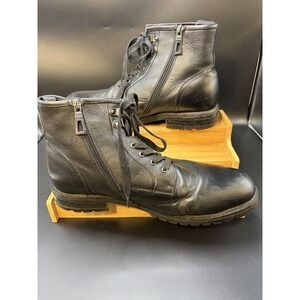 Blondo Waterproof Leather Ankle Boots Biker Black  Mens 11M/Zipper/Casual/Work